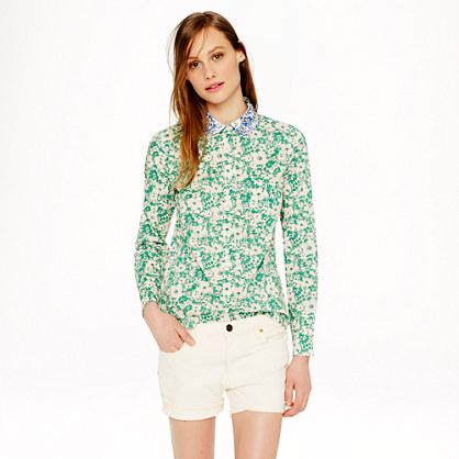 J.Crew Jeweled-collar shirt in Liberty Jody floral