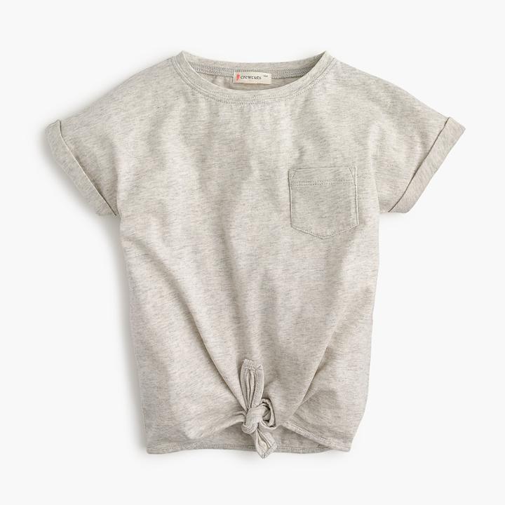 J.Crew Girls' tie-front T-shirt