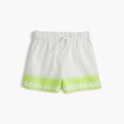 J.Crew Girls' embroidered pull-on shorts