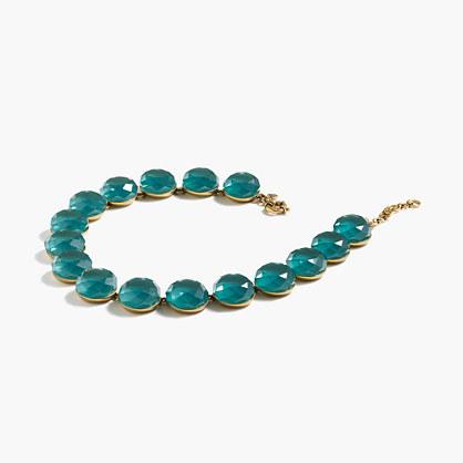J.Crew Circular stone necklace