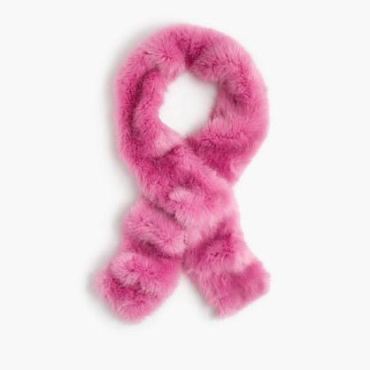 J.Crew Bright pink faux-fur stole