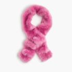 J.Crew Bright pink faux-fur stole