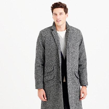 J.Crew Unconstructed Italian tweed topcoat
