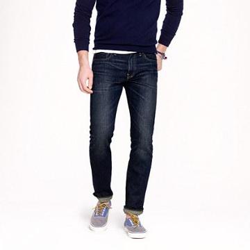 J.Crew 484 jean in dark worn wash