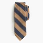 J.Crew English silk-cotton tie in old-school stripe