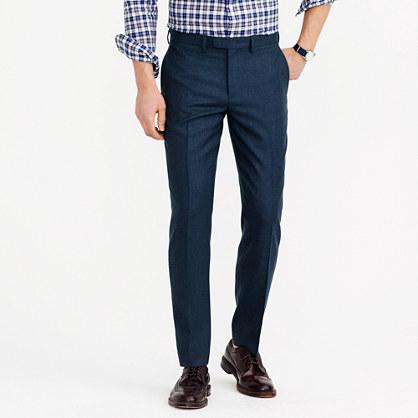 J.Crew Bowery slim pant in green wool
