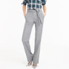 J.Crew Full-length pant in wool flannel with tie