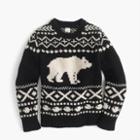 J.Crew Boys' polar bear Fair Isle crewneck sweater