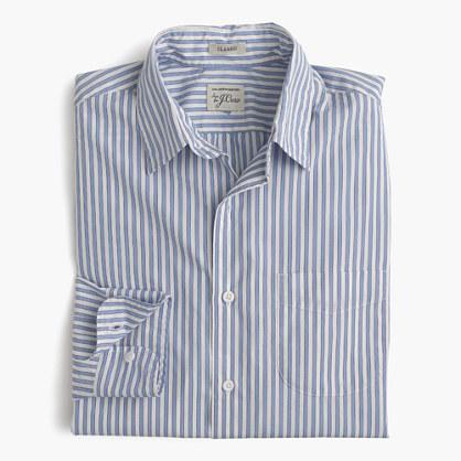 J.Crew Secret Wash shirt in blue stripe