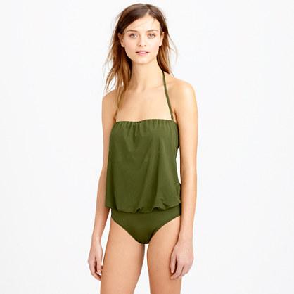 J.Crew Jersey Lomellina® blouson one-piece swimsuit