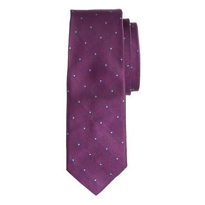 J.Crew English silk tie in microdot