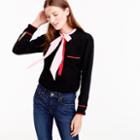 J.Crew Collection colorblock silk tie-neck top