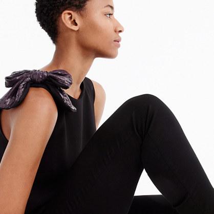 J.Crew Drapey tank with shoulder bow