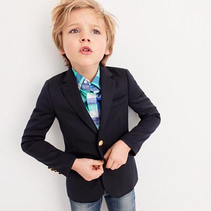 J.Crew Boys' Ludlow two-button blazer in navy wool