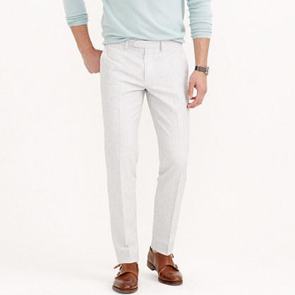 J.Crew Bowery slim pant in fine-striped cotton