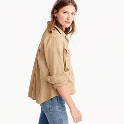 J.Crew Garment-dyed safari shirt-jacket