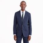 J.Crew Ludlow unstructured suit jacket in stretch navy cotton