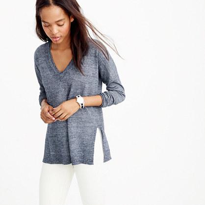 J.Crew Merino-linen V-neck sweater