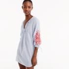 J.Crew Embroidered long-sleeve cover-up