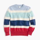 J.Crew Boys' cotton striped crewneck sweater