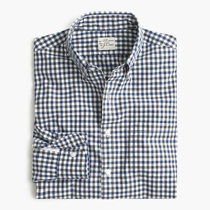 J.Crew Slim Secret Wash shirt in microcheck