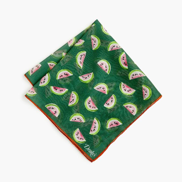 J.Crew Drake's cotton-silk pocket square