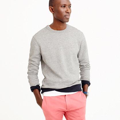 J.Crew French terry crewneck sweatshirt in grey