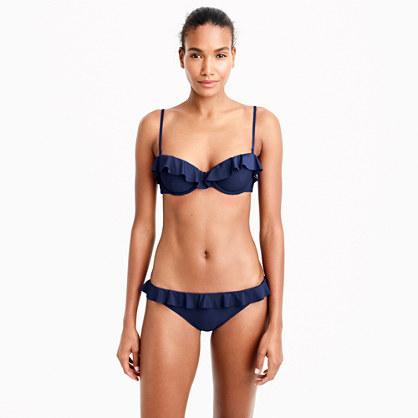 J.Crew DD-cup ruffle underwire bikini top