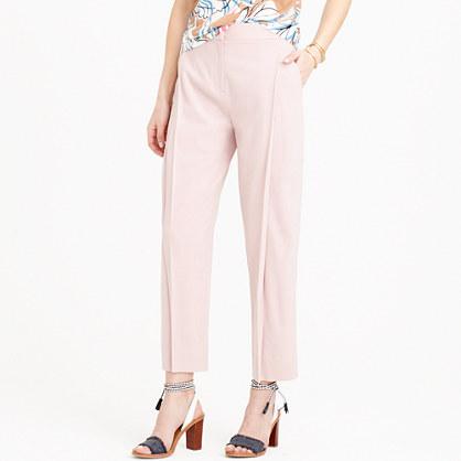 J.Crew Collection Italian wool pleated cropped pant