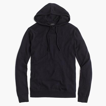 J.Crew Italian cashmere hoodie in night vision