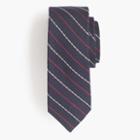 J.Crew Wool-silk tie in dark grey stripe