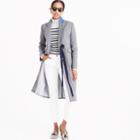 J.Crew Collection Olivia topcoat with grosgrain ribbon