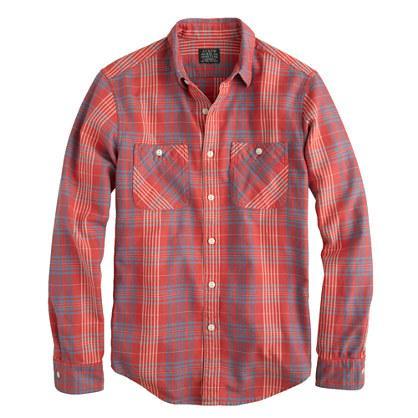 J.Crew Flannel shirt in persimmon plaid