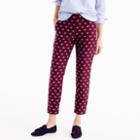 J.Crew Cropped pant with Terrier critters