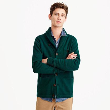 J.Crew Shawl-collar cardigan sweater in Italian wool