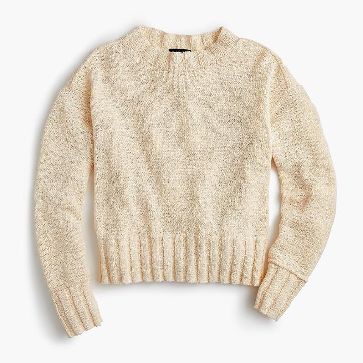 J.Crew Wide-rib crewneck sweater