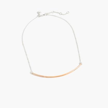 J.Crew Two-tone bar necklace