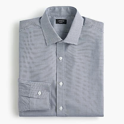 J.Crew Stretch Ludlow Slim-fit shirt in microgingham