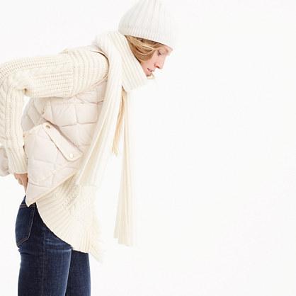 J.Crew Ribbed scarf in everyday cashmere