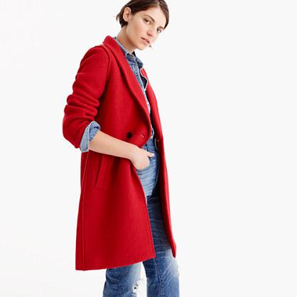 J.Crew Daphne topcoat in boiled wool