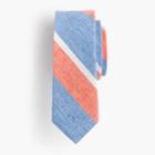 J.Crew Boys' linen-cotton tie in spring stripe