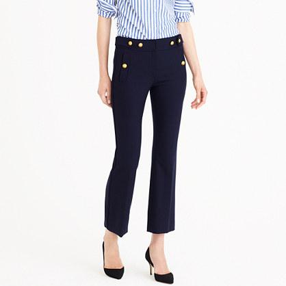 J.Crew Petite sailor pant in bi-stretch wool
