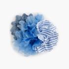 J.Crew Chambray flower brooch pin