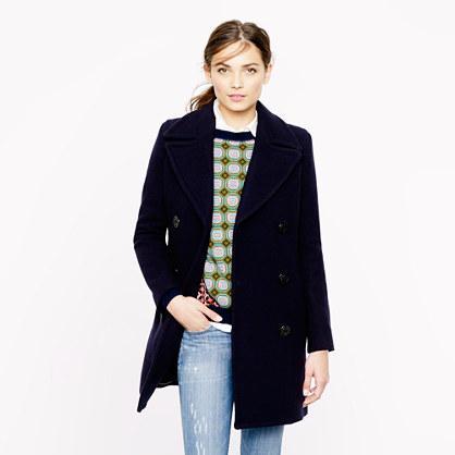 J.Crew Stadium-cloth captain coat