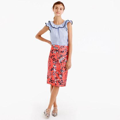 J.Crew Collection pencil skirt in Ratti&reg; monkey print