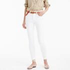 J.Crew 9 lookout high-rise jean in white