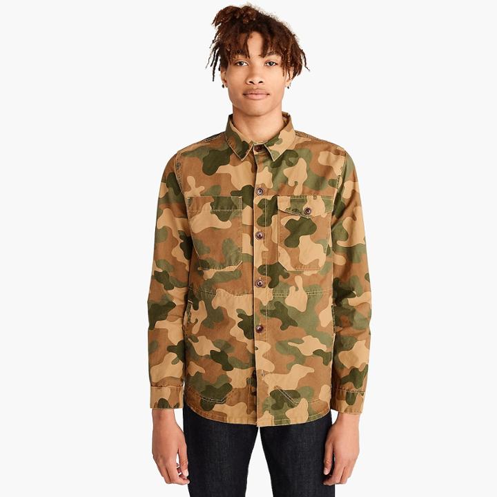 J.Crew Barbour camo shirt jacket