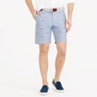J.Crew 9 Stanton short with embroidered sharks