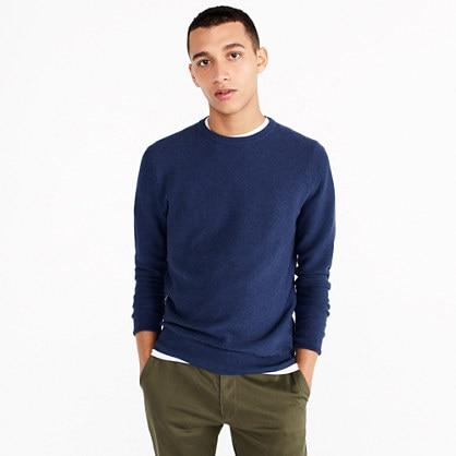 J.Crew Cotton crewneck sweater in garter stitch