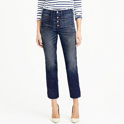 J.Crew Point Sur vintage patch-pocket cropped jean